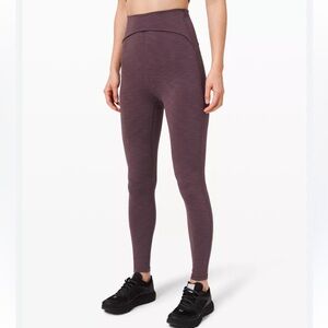 lululemon athletica Slim High-Rise Leggings in Plum Heather
